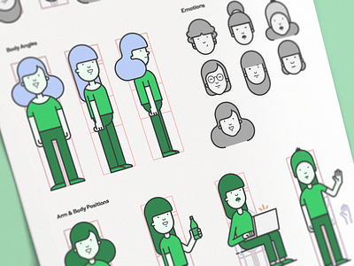 GoDaddy Guidelines: Female Characters character females girls guidelines illustration