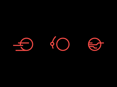 Pantheon Infrastructure cycle icons illustrations path speed