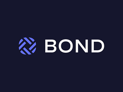 Bond Logo Lockup branding finance fintech identity logo math times joy symbol typography