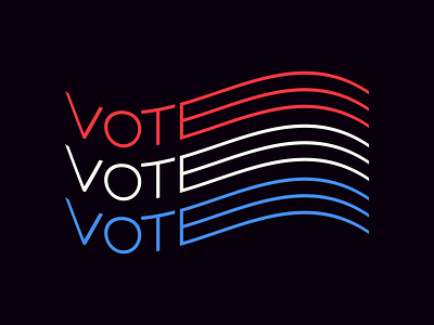 Vote 2020 - Type Flag 2020 america flag math times joy type type design type treatment typography usa vote