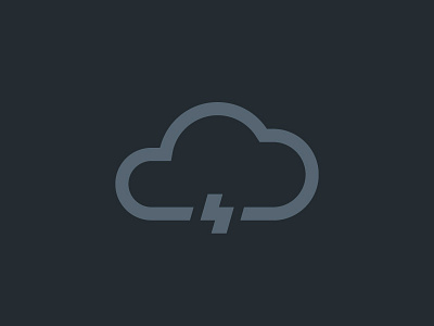 Cloud cloud icon illustration lightning