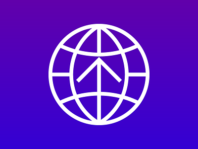 Identity Sketch globe icon logo peak
