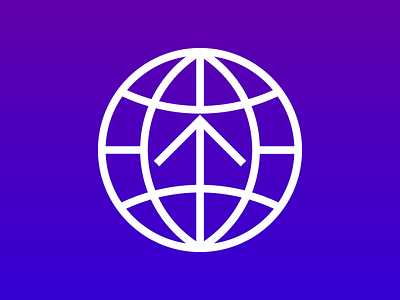 Identity Sketch globe icon logo peak