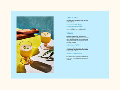 Cocteles de Temporada inside spread book design casa ojo math times joy page layout page spread typography