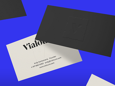 Vialoure Business Cards blind emboss business cards deboss letterpressed math times joy
