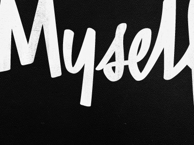 Free Myself Type music script type typography