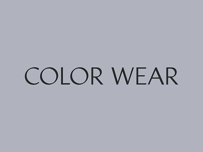 Color Wear Logotype boutique clothing store identity logo logotype math times joy