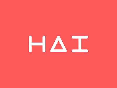 Hai Logotype Alternate logo logotype math times joy mirrored symmetry
