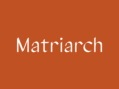 Matriarch Logo boutique calligraphy identity logo math times joy shop