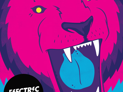 Electric Punanny album art illustration lion music