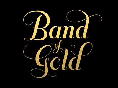 Band of Gold band of gold branding identity swash typography