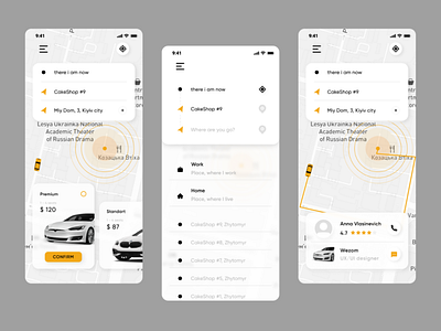 Mobile App. Taxi servise