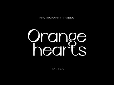 Orange Hearts - WIP branding icon illustration lockup logo photography wordmark