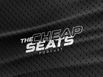 The Cheap Seats Podcast Logo badge design lockup logo mockup podcast sports typography