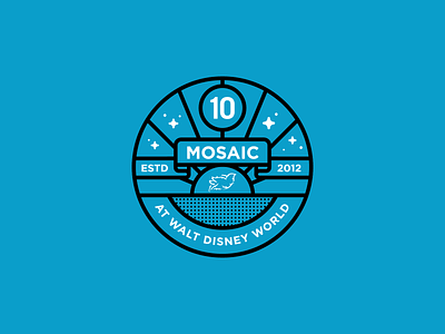 Mosaic at WDW - 10 Year Celebration Badge