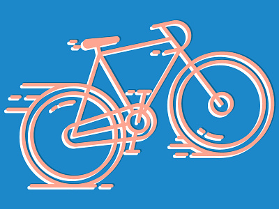 Have Bike, Will Travel. bicycle illustration offset