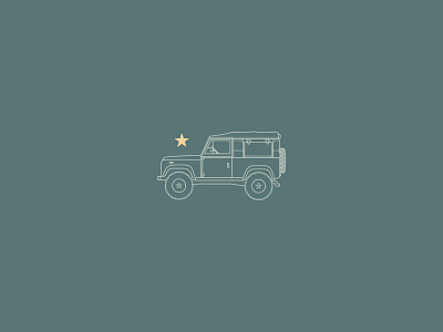 Land Rover WIP branding identity illustration land rover vehicle