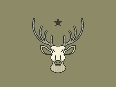 Oh Deer! antlers deer illustration nature star