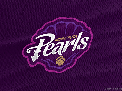 Minnesota Pearls basketball brand branding design logo minneapolis minnesota nba prince symbol timberwolves
