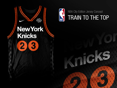 NBA City Edition Jersey Concept - New York Knicks basketball brand city concept design edition jersey knicks nba new york nike ny sport sports squarespace subway uniform