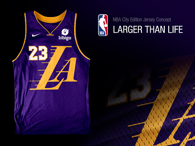 NBA City Edition Jersey Concept - Los Angeles Lakers basketball concept design jersey la lakers los angeles nba uniform