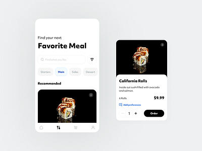 Sushi Restaurant - Food Menu app breakfast category design dinner dish figma food food menu japan lunch meal menu product product design restaurant search sushi ui ux