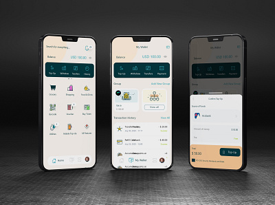 Internet Banking App concept app design mobile app mobile ui ui uidesign uiux ux