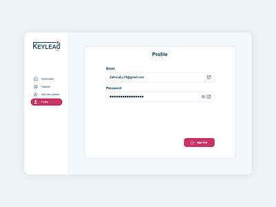 Medical dashboard design branding clinical dashboard dashboard design edit medical dashboard profile sign out ui uidesign uiux uiuxdesign ux