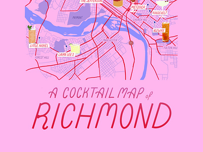 A Cocktail Map of Richmond, Virginia