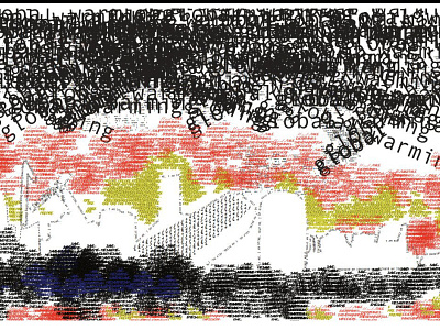 Global Warming typogaphy typography art