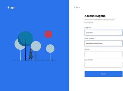Login and signup free uikit available design ui uiux ux webdeveloper