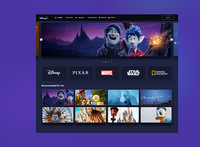 Disney Plus Webapp app design ios ui uiux ux webdeveloper