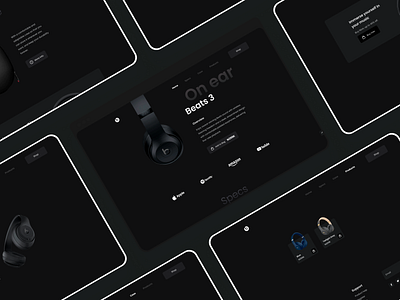 Beats by Dre Free Landing page UIKIT app branding design illustration ios logo mobile ui uiux ux