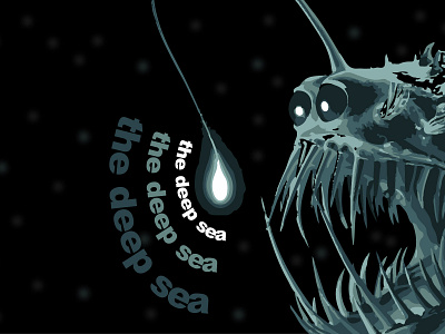 the deep sea design dribbbleweeklywarmup. graphic weekly warm up