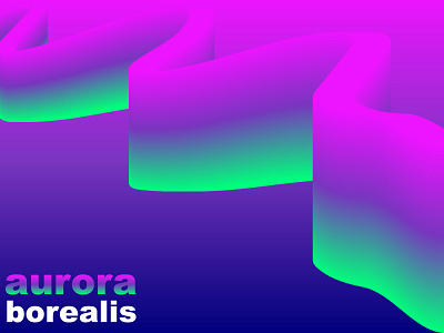 aurora borealis colors design dribbbleweeklywarmup. graphic illustrator stayhome weekly warm up