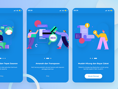 On Boarding Page app design graphic design illustration ui