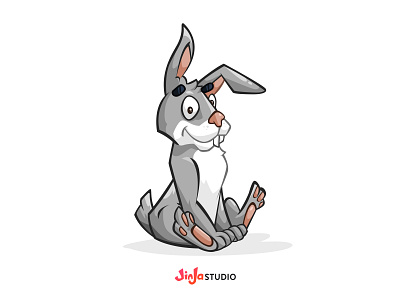 Funny Rabbit animal cartoon cartoon character character cute funny illustration mascot mascot design rabbit