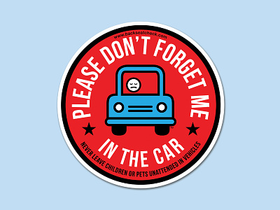 Car Safety Window Cling campaign car child design illustration pet safety sticker summer vehicle