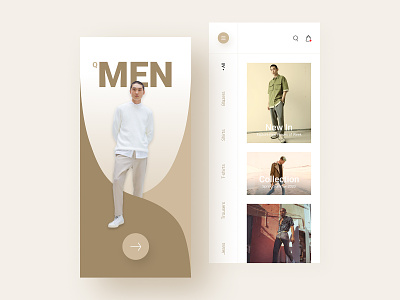 Fashion Store Design | QMEN app design application branding clean clothing creative design ecommerce app fashion fashion store minimal product design shopping simple store style styling trend ui ux
