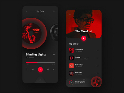 Music Player App | Dark