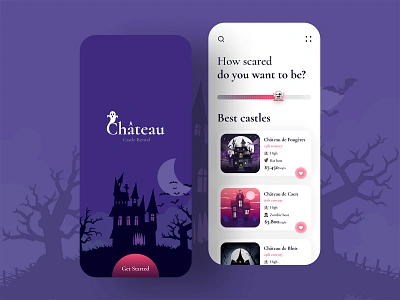 Castle Rental App Design app design booking clean design event house rent illustration ios minimal mobile app mobile ui product design real estate rental travel travel app trendy ui user experience ux