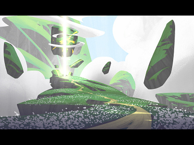Skyward path animation artwork background design concept concept art design illustration