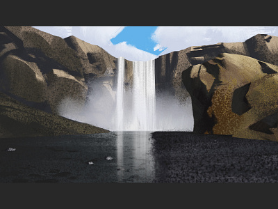 Iceland animation artwork background design color concept concept art design illustration keyart visdev