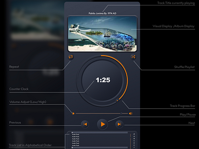 UI design music player ui ux design