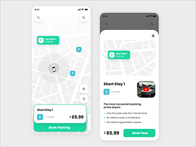 Car Parking Finder App Concept app appdesign car parking finder mobile app mobile ui ux
