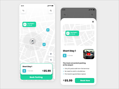 Car Parking Finder App Concept