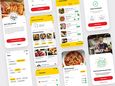 Tableop In Restaurant Food Ordering App app appdesign design food ordering app mobile app mobile ui ui design ui ux design ux
