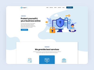 Layer 7 Landing Page Design