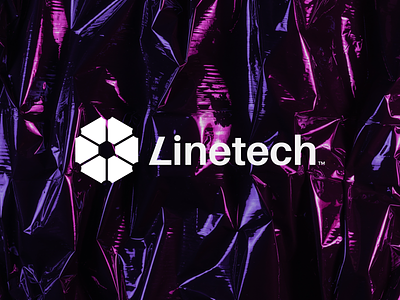 Linetech branding logotype minimalistic solar tech