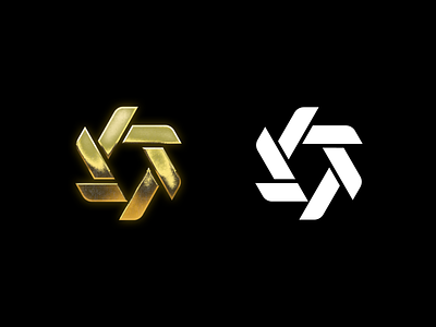Golden Sun branding gold investment logomark sun